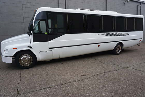 35 passengers limo bus service